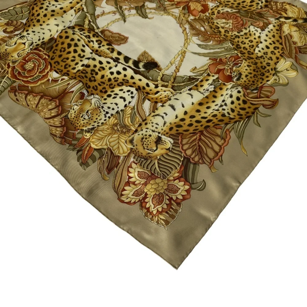 Salvatore Ferragamo Silk Scarf Animal Print